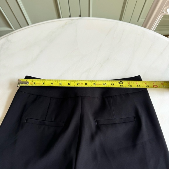 Banana Republic Slim Wide-leg Cropped Pant Black Sz 2 - Picture 9 of 10
